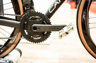 Auch die noch recht junge Campagnolo Super Record S Wireless war prominent ausgestellt. Auch die noch recht junge Campagnolo Super Record S Wireless war prominent ausgestellt.